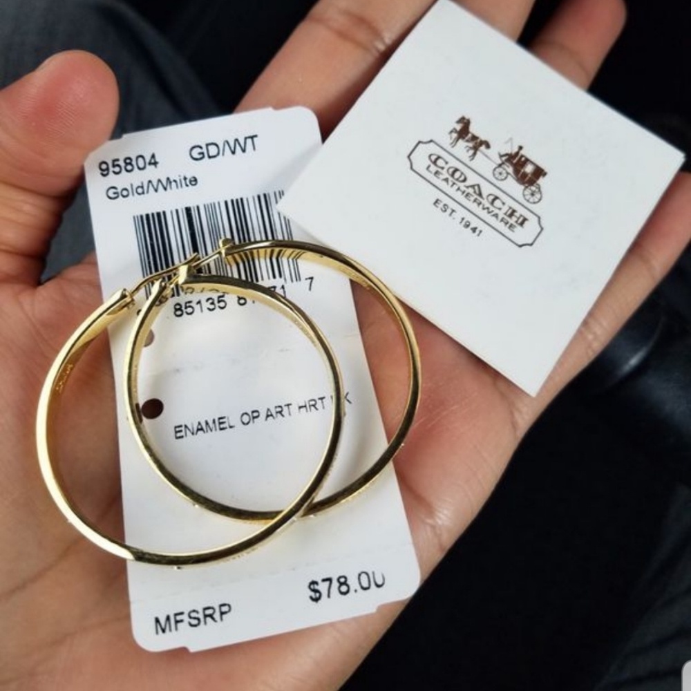 Authentic coach earrings